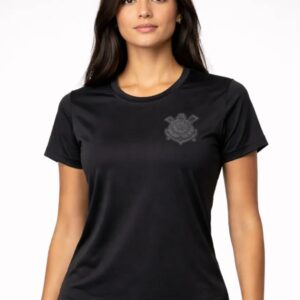 Camisa Corinthians preta feminina